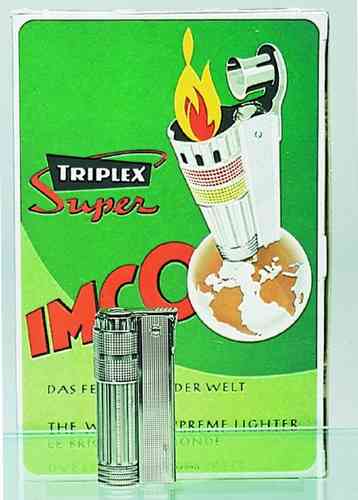 Sturmfeuerzeug mit Windschieber IMCO Triplex Super