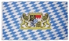 Fahne, Bayern mit Löwen, Polyester, Gr. 90x150 cm